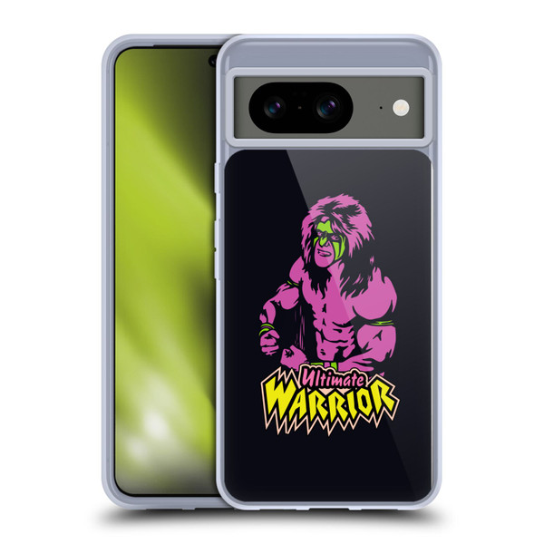 WWE Ultimate Warrior Half Body Illustrated Soft Gel Case for Google Pixel 8