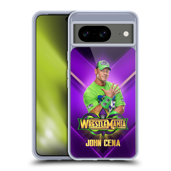 WWE Wrestlemania 34 Superstars John Cena Soft Gel Case for Google Pixel 8