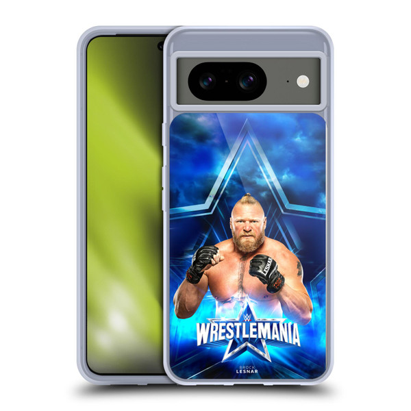 WWE Wrestlemania 38 Superstars Brock Lesnar Soft Gel Case for Google Pixel 8