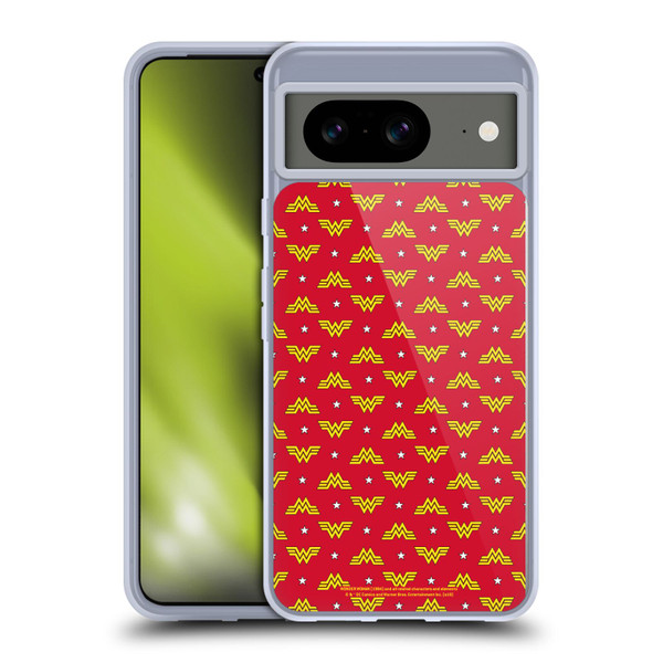 Wonder Woman 1984 Logo Art Retro Pattern Soft Gel Case for Google Pixel 8