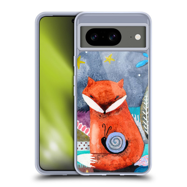 Wyanne Animals Nighty Nite Fox Soft Gel Case for Google Pixel 8