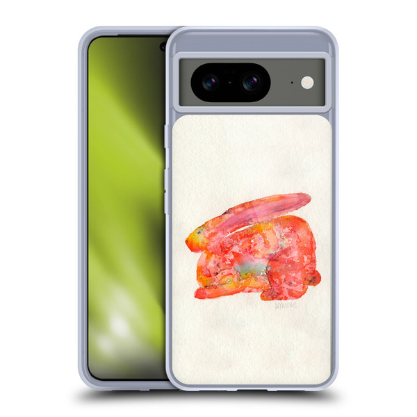 Wyanne Animals 2 Red Rabbit Soft Gel Case for Google Pixel 8