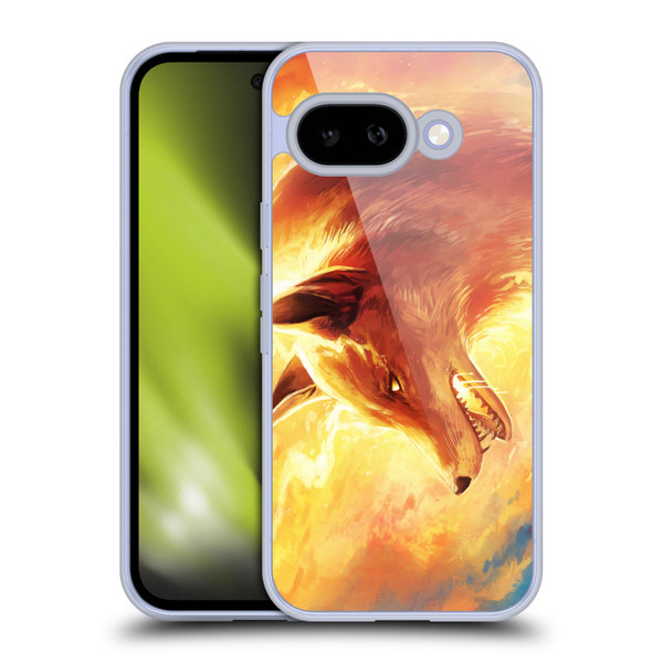 Jonas "JoJoesArt" Jödicke Wildlife Fire Fox Soft Gel Case for Google Pixel 9A