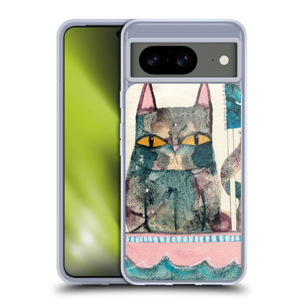 Wyanne Cat Kitty Painting Soft Gel Case for Google Pixel 8