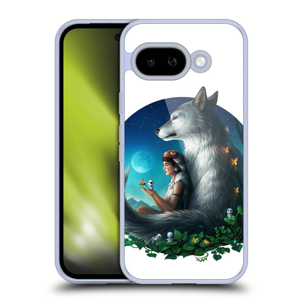 Jonas "JoJoesArt" Jödicke Wildlife 2 Wolf Princess Soft Gel Case for Google Pixel 9A