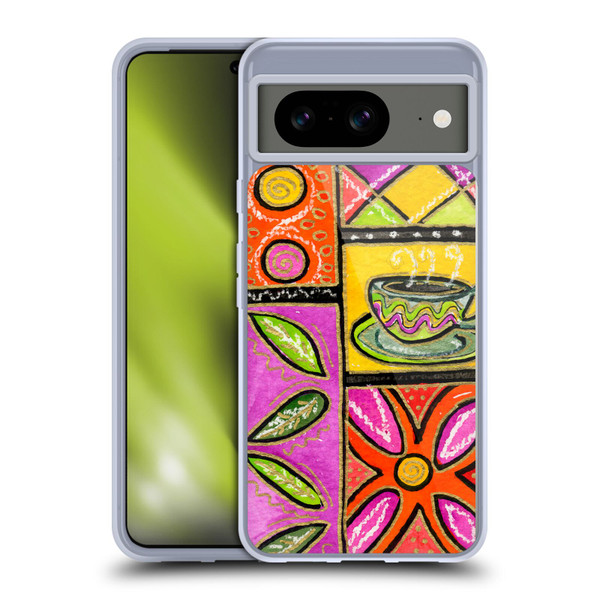 Wyanne Nature Happy Coffee & Flowers Soft Gel Case for Google Pixel 8