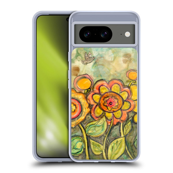 Wyanne Nature Orange and Yellow Flowers Soft Gel Case for Google Pixel 8