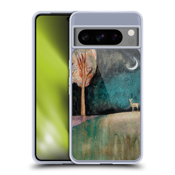 Wyanne Nature 2 Deer and Moon Soft Gel Case for Google Pixel 8 Pro