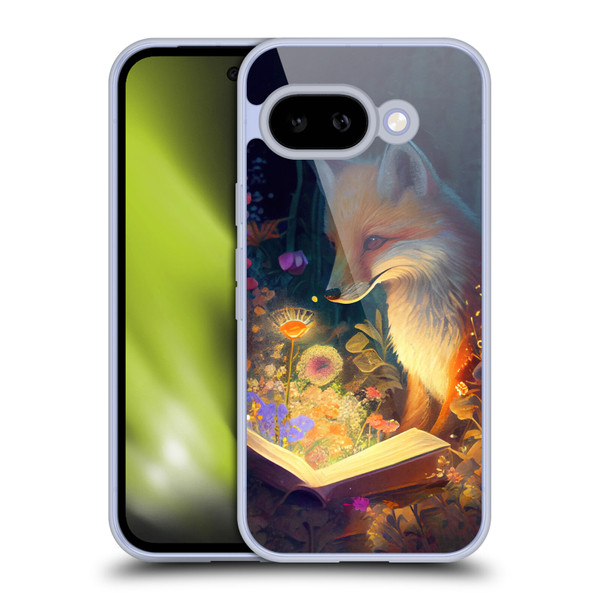 JK Stewart Art Fox Reading Soft Gel Case for Google Pixel 9A