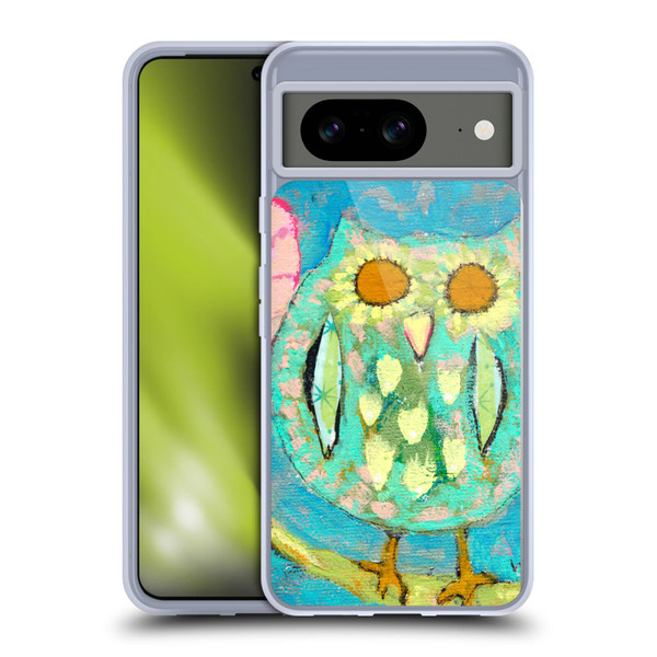 Wyanne Owl Bird Painting Soft Gel Case for Google Pixel 8