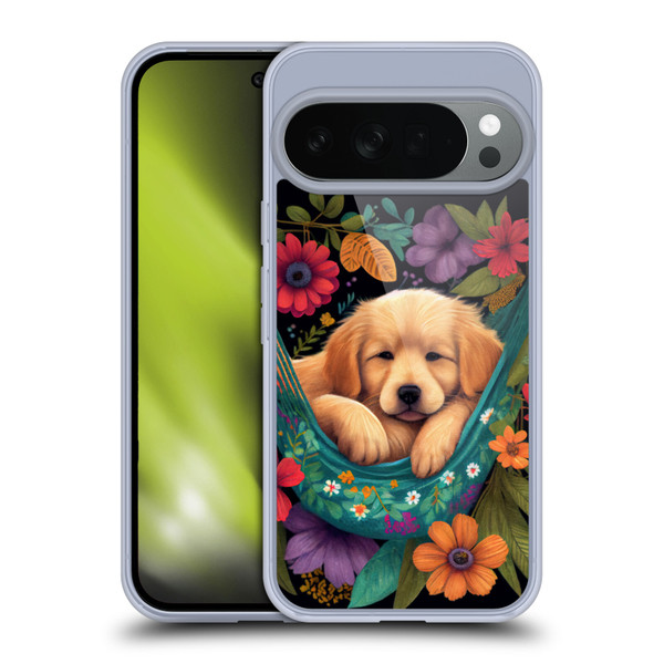 JK Stewart Graphics Golden Retriever In Hammock Soft Gel Case for Google Pixel 10