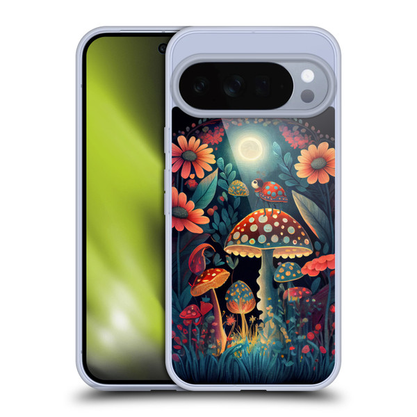 JK Stewart Graphics Ladybug On Mushroom Soft Gel Case for Google Pixel 10 Pro XL