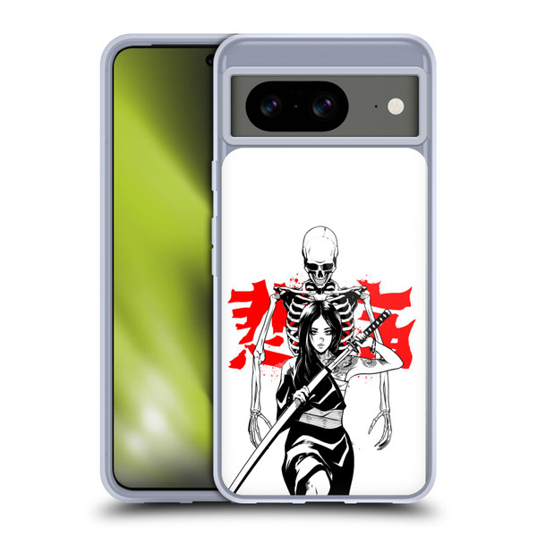 Zombie Makeout Club Graphics Death Blade Soft Gel Case for Google Pixel 8