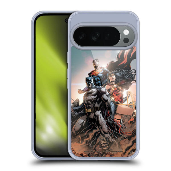 Justice League DC Comics Comic Book Covers Rebirth Trinity #1 Soft Gel Case for Google Pixel 10