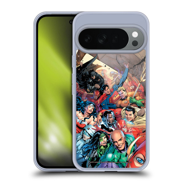 Justice League DC Comics Comic Book Covers #34 Group Soft Gel Case for Google Pixel 10