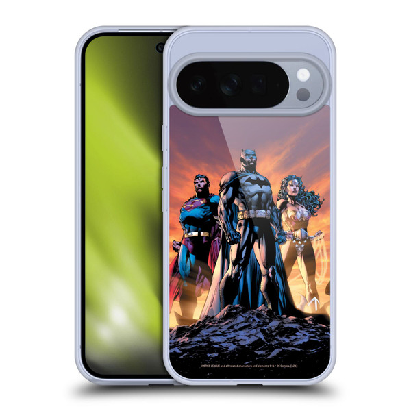 Justice League DC Comics Comic Book Covers Icons Trinity Soft Gel Case for Google Pixel 10 Pro XL