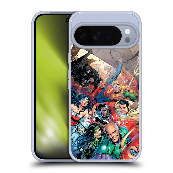 Justice League DC Comics Comic Book Covers #34 Group Soft Gel Case for Google Pixel 10 Pro XL