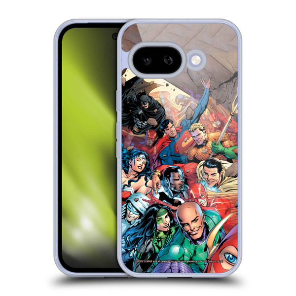 Justice League DC Comics Comic Book Covers #34 Group Soft Gel Case for Google Pixel 9A