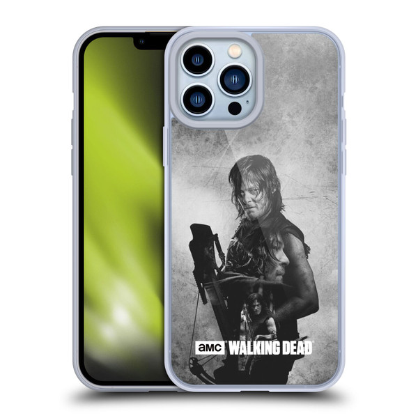 AMC The Walking Dead Double Exposure Daryl Soft Gel Case for Apple iPhone 13 Pro Max