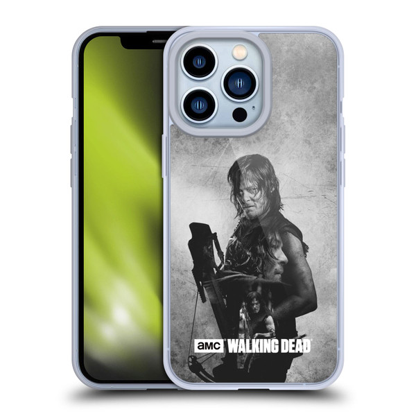 AMC The Walking Dead Double Exposure Daryl Soft Gel Case for Apple iPhone 13 Pro