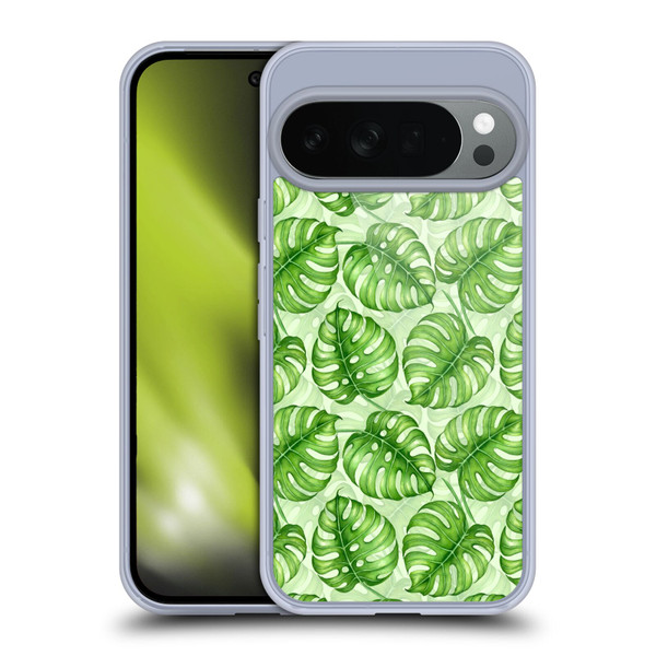 Katerina Kirilova Fruits & Foliage Patterns Monstera Soft Gel Case for Google Pixel 10