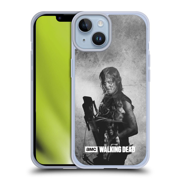 AMC The Walking Dead Double Exposure Daryl Soft Gel Case for Apple iPhone 14