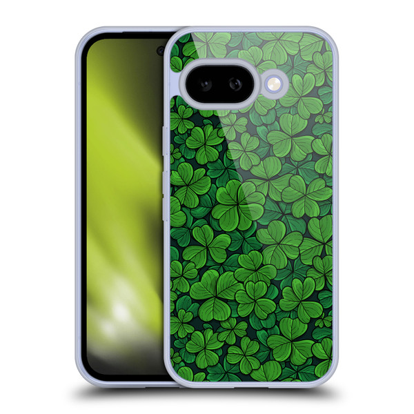 Katerina Kirilova Fruits & Foliage Patterns Clovers Soft Gel Case for Google Pixel 9A