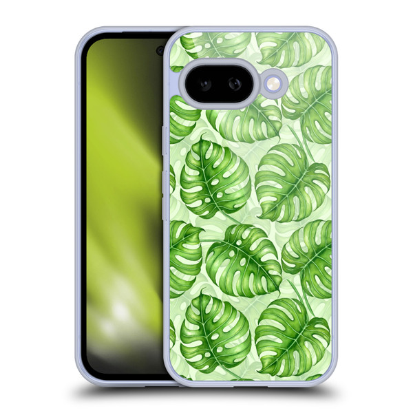 Katerina Kirilova Fruits & Foliage Patterns Monstera Soft Gel Case for Google Pixel 9A