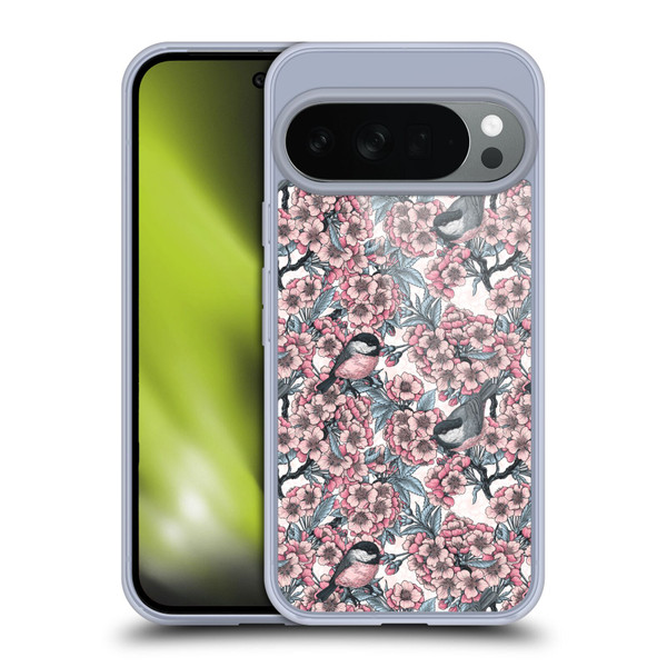 Katerina Kirilova Floral Patterns Red Hibiscus Soft Gel Case for Google Pixel 10