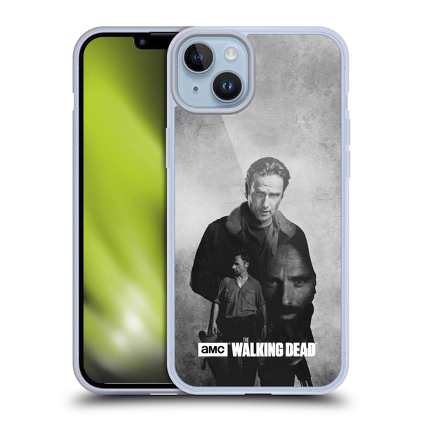 AMC The Walking Dead Double Exposure Rick Soft Gel Case for Apple iPhone 14 Plus