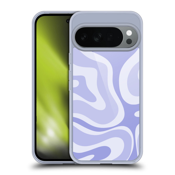 Kierkegaard Design Studio Art Modern Liquid Swirl Purple Soft Gel Case for Google Pixel 10