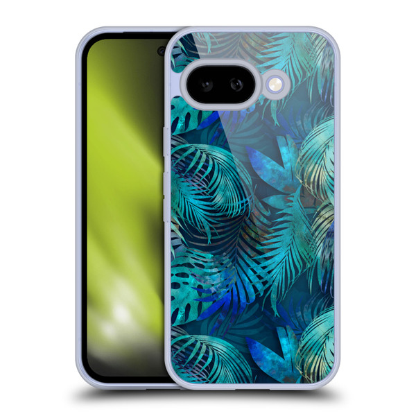 LebensArt Jungle Plants And Animals Blue Master Soft Gel Case for Google Pixel 9A