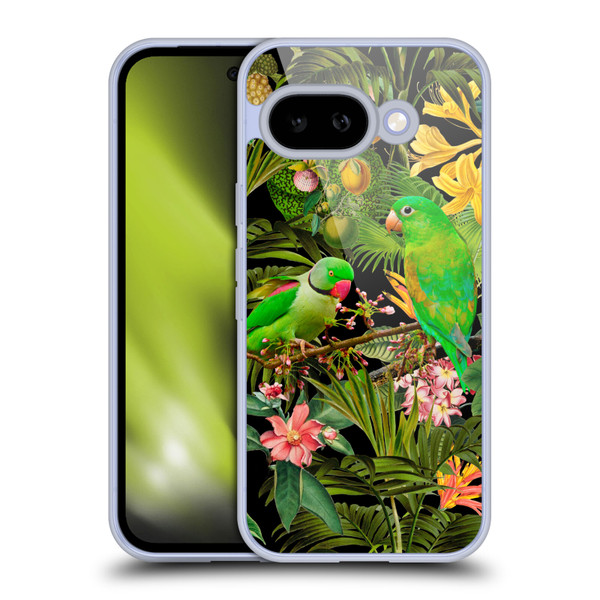 LebensArt Jungle Plants And Animals Parakeets Soft Gel Case for Google Pixel 9A