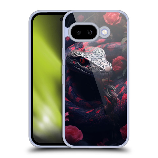 LebensArt Jungle Plants And Animals Snake Red Soft Gel Case for Google Pixel 9A