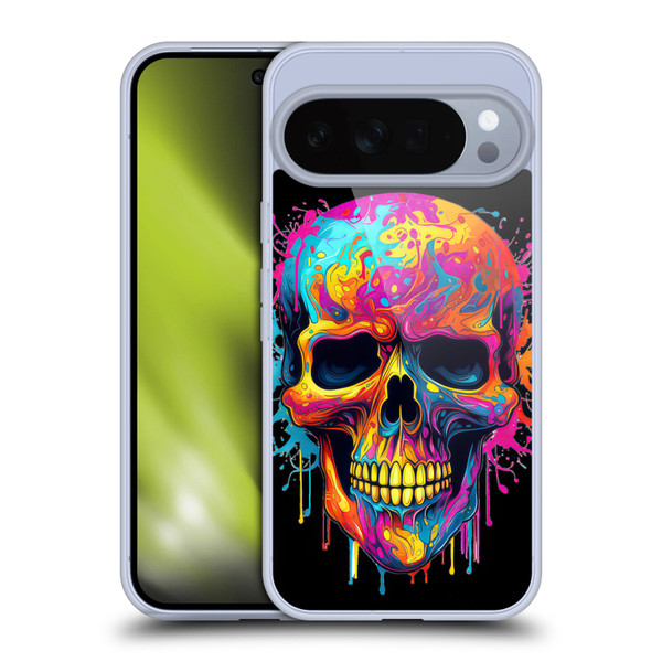 LebensArt Mix Art Rainbow Skull Soft Gel Case for Google Pixel 10 Pro XL