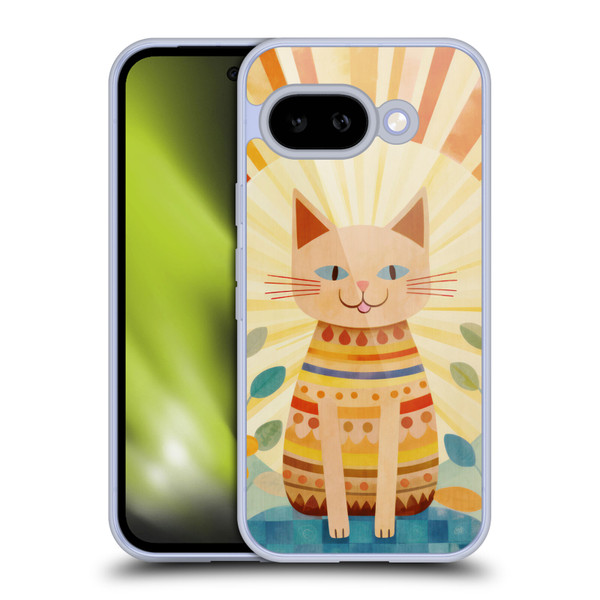 LebensArt Mix Art Boho Whimsy Cat Soft Gel Case for Google Pixel 9A