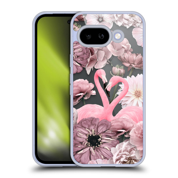 LebensArt Mix Art Flamingo Romance Soft Gel Case for Google Pixel 9A