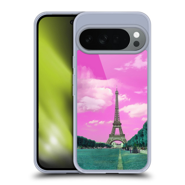 LebensArt Pastels Pink Paris Soft Gel Case for Google Pixel 10