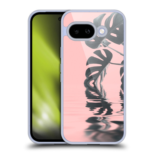 LebensArt Pastels Monstera Soft Gel Case for Google Pixel 9A