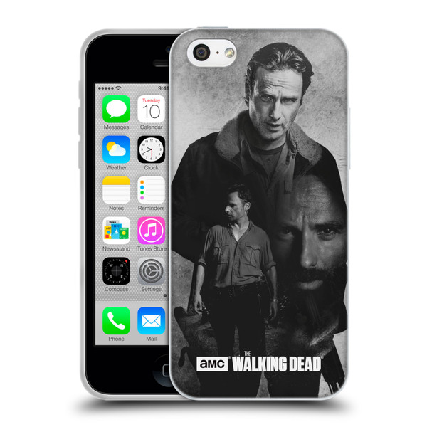 AMC The Walking Dead Double Exposure Rick Soft Gel Case for Apple iPhone 5c