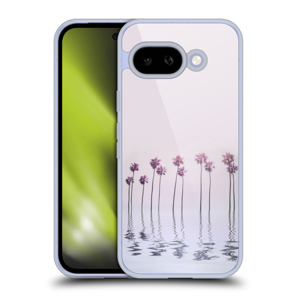 LebensArt Pastels Water Palm Trees Soft Gel Case for Google Pixel 9A