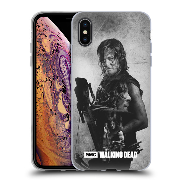 AMC The Walking Dead Double Exposure Daryl Soft Gel Case for Apple iPhone XS Max