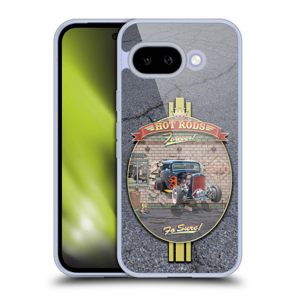 Larry Grossman Retro Collection Hot Rods Forever Soft Gel Case for Google Pixel 9A
