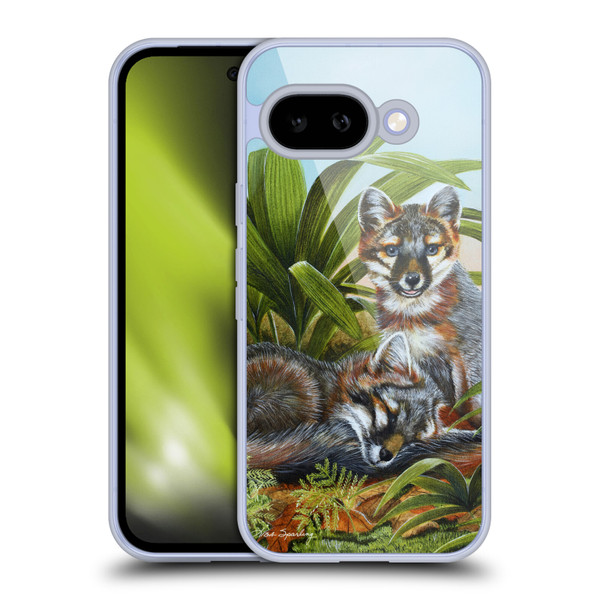 Lisa Sparling Creatures Red Fox Kits Soft Gel Case for Google Pixel 9A