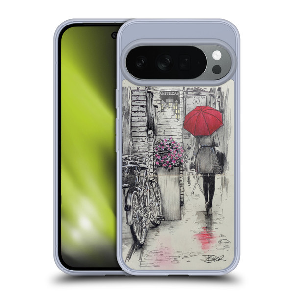 LouiJoverArt Red Ink Amsterdam Walk Soft Gel Case for Google Pixel 10