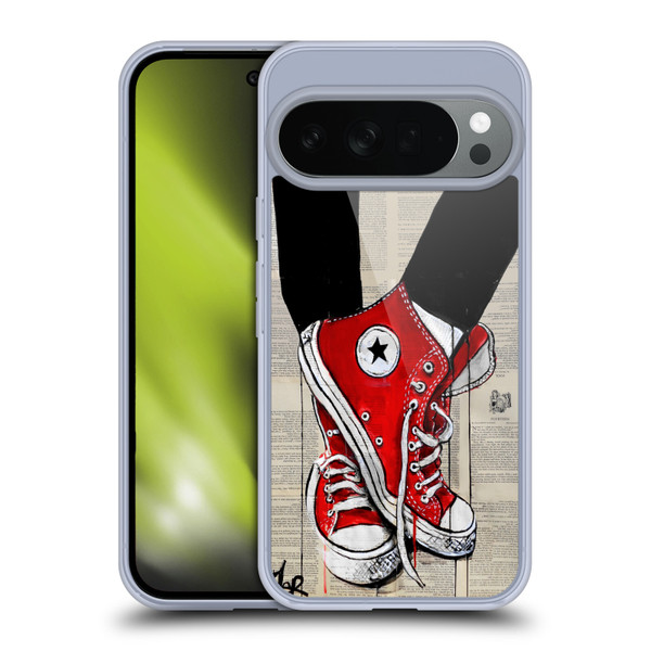 LouiJoverArt Red Ink Shoes Soft Gel Case for Google Pixel 10