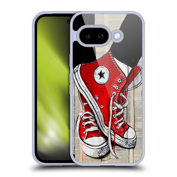 LouiJoverArt Red Ink Shoes Soft Gel Case for Google Pixel 9A