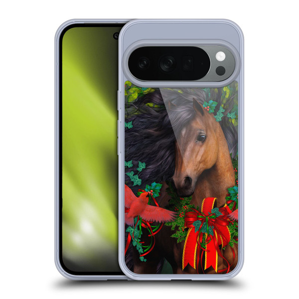 Laurie Prindle Western Stallion A Morgan Christmas Soft Gel Case for Google Pixel 10