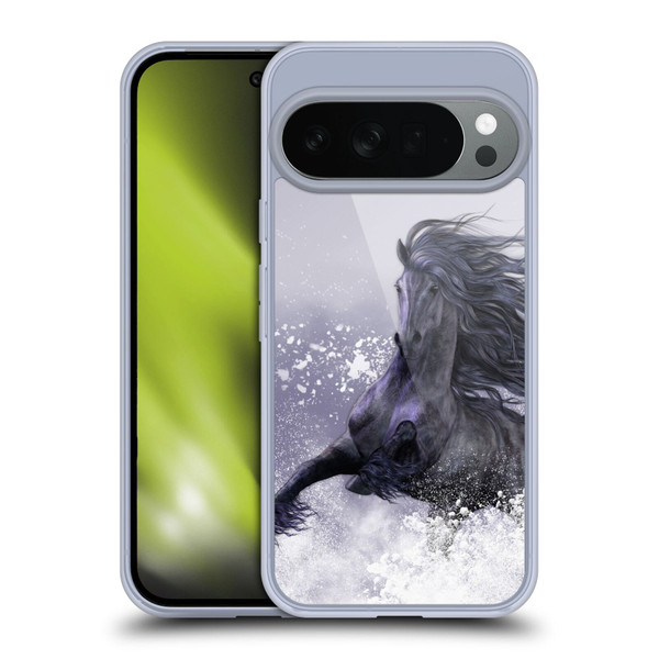 Laurie Prindle Western Stallion Winter Thunder Soft Gel Case for Google Pixel 10