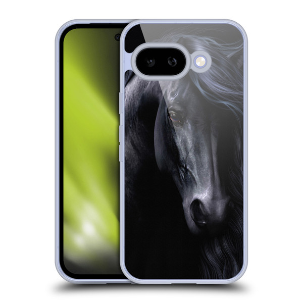 Laurie Prindle Western Stallion The Black Soft Gel Case for Google Pixel 9A